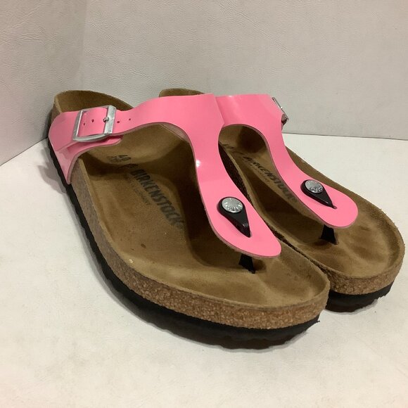 Birkenstock Gizeh Pink Thong Sandals Slip On Regular Width Size 40 - Picture 2 of 9